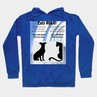 Cats Rule: they will think... Hoodie